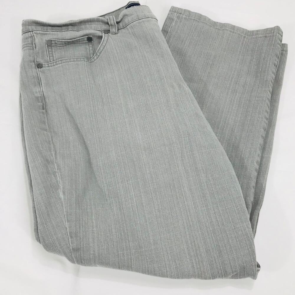 Chaps Gray Straight Leg Jeans Size 16 - Picture 2 of 7